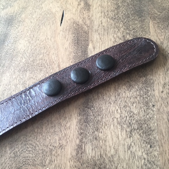 Belt Brave genuine brown & gold 32 - Picture 4 of 8